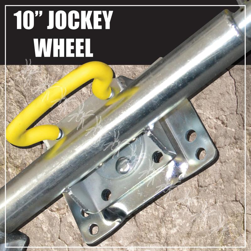 10" Swing Up Jockey Wheel & 75x50mm U bolts