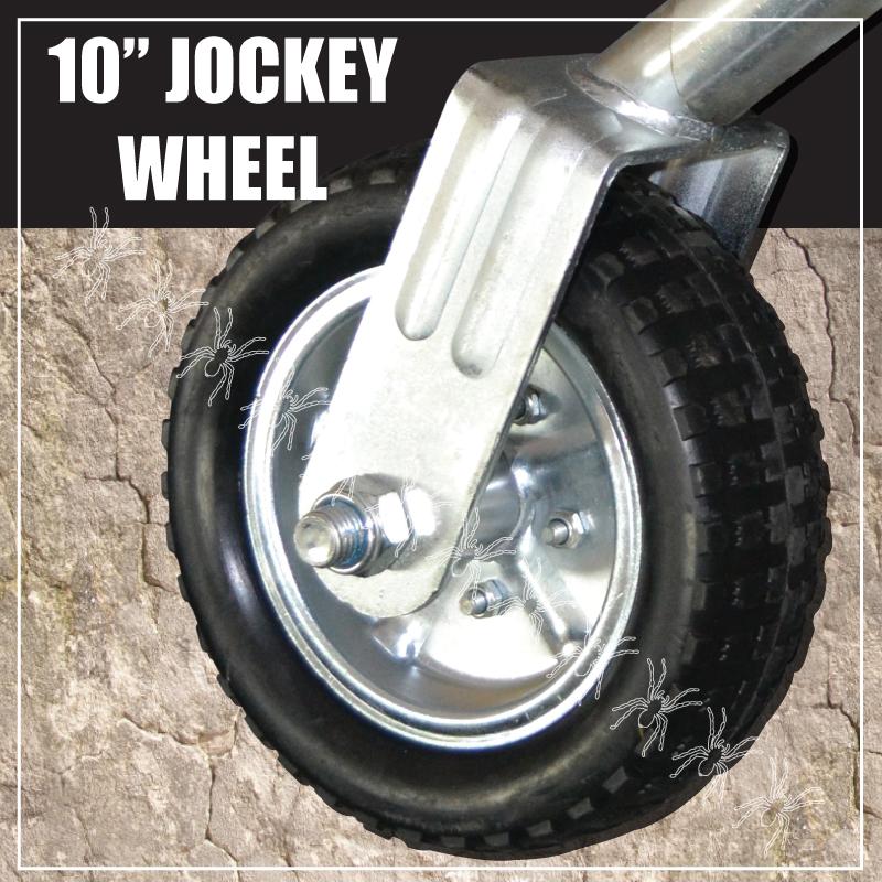 10" Swing Up Jockey Wheel & 100x50mm U bolts