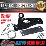 10" Trailer Electric Brake, Coupling Kit & p3 Controller + Japanese Bearings!