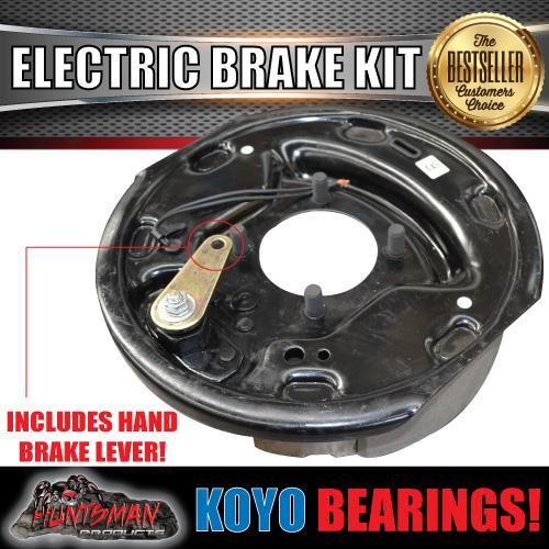10" 6 Stud Trailer Electric Brake, Coupling Kit & p3 Controller + Jap Bearings