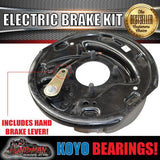 10" 6 Stud Trailer Electric Brake, Coupling Kit & p3 Controller + Jap Bearings