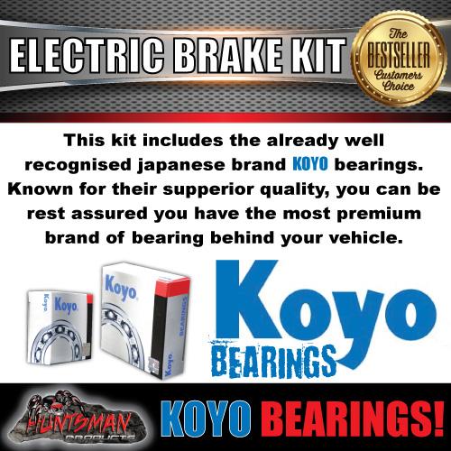 10" Trailer Electric Brake, Coupling Kit & p3 Controller + Japanese Bearings!