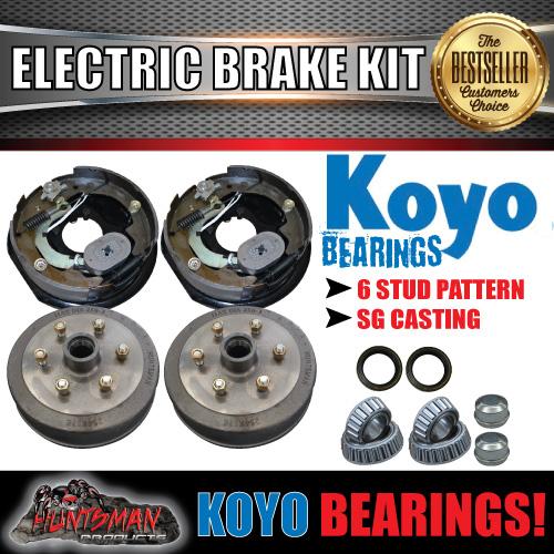 10" 6 Stud Trailer Electric Brake Kit & Japanese Bearings!