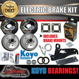 10" Trailer Electric Brake & Coupling Kit & IQ Controller Koyo bearings.