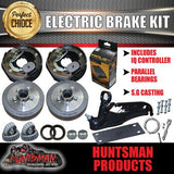 10" Parallel Trailer Electric Brake Kit inc Coupling Kit & IQ Controller