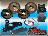 10" PARRALLEL TRAILER/CARAVAN ELECTRIC BRAKE KIT WITH STUB AXLES. .