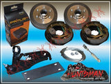 10" PARRALLEL TRAILER/CARAVAN ELECTRIC BRAKE KIT WITH STUB AXLES. .