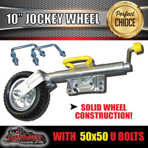 10" Swing Up Jockey Wheel & 50x50mm U bolts