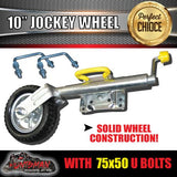 10" Swing Up Jockey Wheel & 75x50mm U bolts