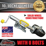10" Swing Up Jockey Wheel & 100x50mm U bolts