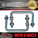 10" Swing Up Jockey Wheel & 100x50mm U bolts