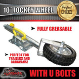 10" Swing Up Jockey Wheel & 50x50mm U bolts