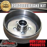 10" Parallel Trailer Electric Brake Kit + 50mm Stub Axle & Elec mounts.
