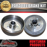 10" Parallel Trailer Electric Brake Kit + 50mm Stub Axle & Elec mounts.