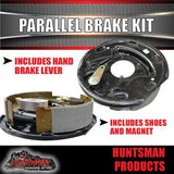 10" Parallel Trailer Electric Brake Kit inc Coupling Kit & IQ Controller