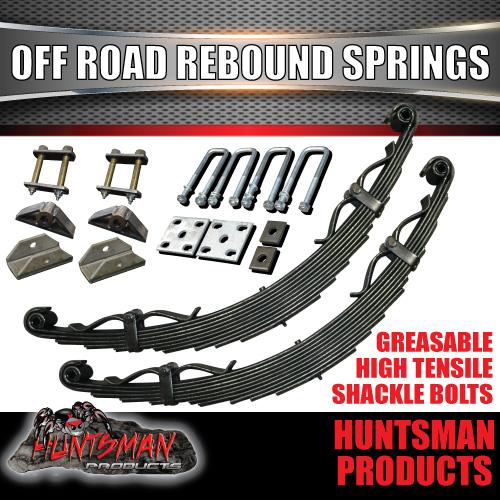 10 LEAF OFF ROAD TRAILER SPRING SET. 2500 KG