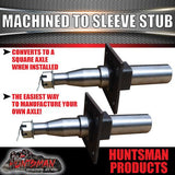 10" Trailer Electric Brake Kit Japanese Bearings & 45MM Sleeve Stub Axles.