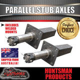 10" Parallel Trailer Electric Brake Kit + 50mm Stub Axle & Elec mounts.